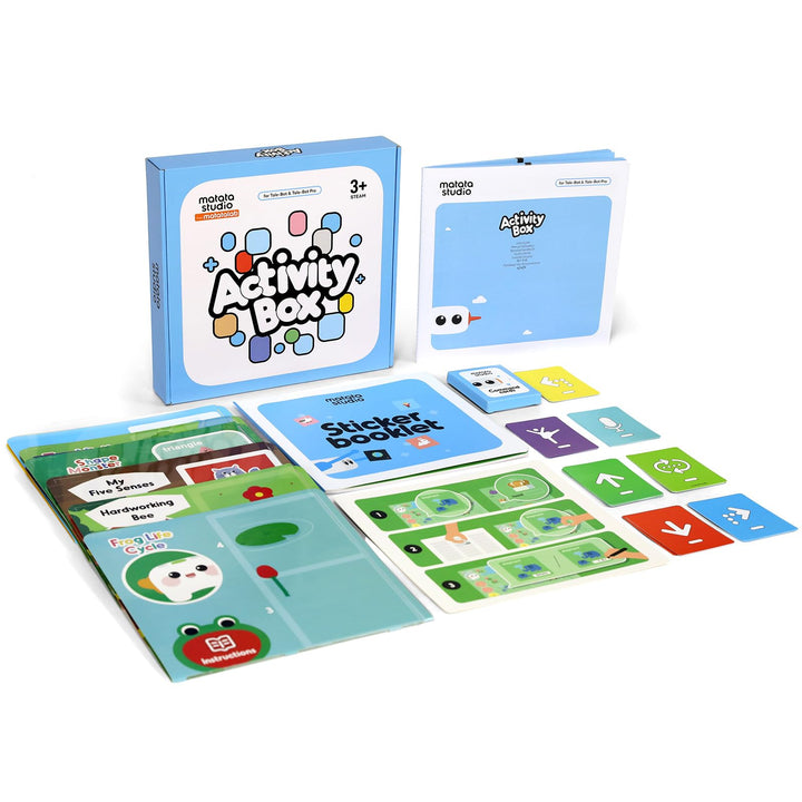 MatataStudio Aktivitätsbox für Tale-Bot Pro Kinder Roboter mit 6 Doppelseitige Interaktive Karten(10