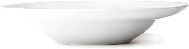 BATANIA 6x Pastateller Bianco rund Ø 27 cm Weiss - hochwertiges Porzellan, mikrowellen- und spülmasc