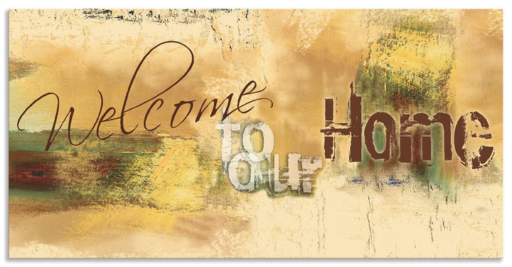 ARTland Wandbild Alu Verbundplatte für Innen & Outdoor Bild 60x30 cm Bilder mit Sprüchen Home Abstra