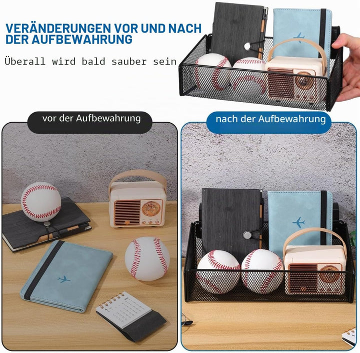 GALPADA Metall Aufbewahrungskorb mit Handyhalterung zum Aufhängen für Schlafzimmer Etagenbetten und