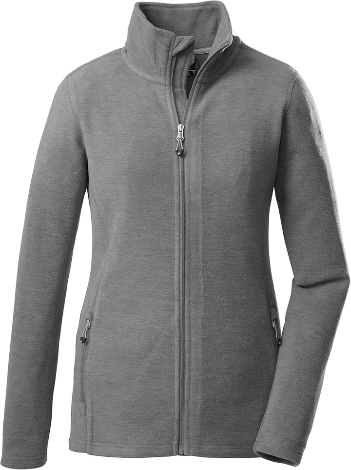 Killtec Unisex Wmn Flc Jckt 8 Fleecejacke, 42 graumelange