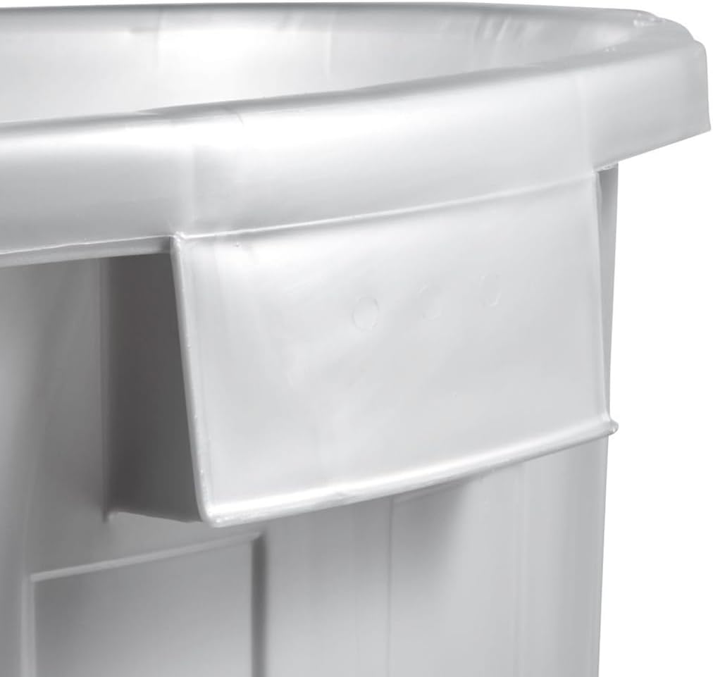 keeeper Supermax-Tonne mit Deckel, Polypropylen, 50 l, 50 x 55 x 50 cm, Mats, Silber 50 L Silber, 50