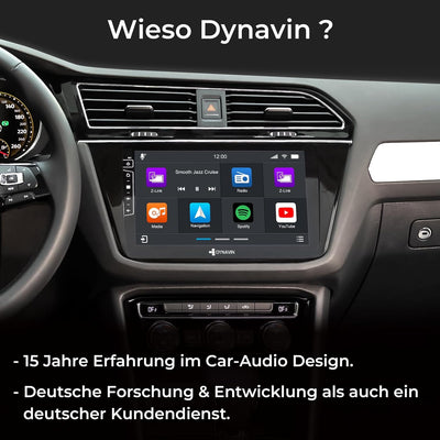 DYNAVIN Android Autoradio Navi Kompatibel für VW Tiguan ab 2016; mit 4 * 100W DSP Verstärker | DAB+