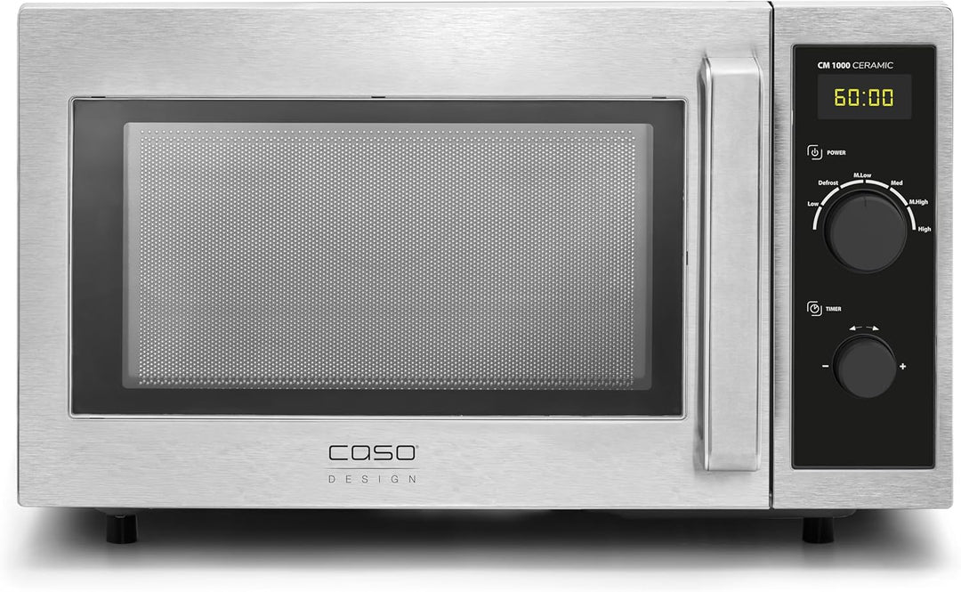 CASO CM1000 Ceramic, Gewerbemikrowelle, für Professionelle Gastronomie, Mikrowelle 1000 Watt stark,