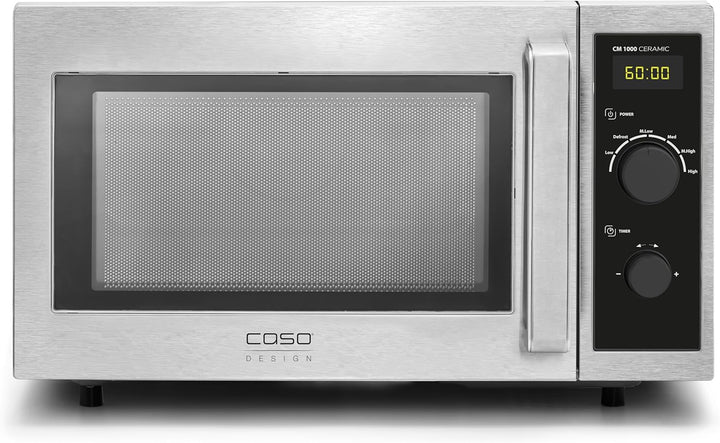 CASO CM1000 Ceramic, Gewerbemikrowelle, für Professionelle Gastronomie, Mikrowelle 1000 Watt stark,