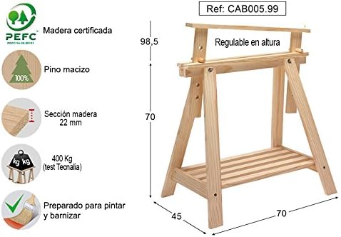 Staffelei, höhenverstellbar mca2016001, Braun, M258296 - 70 x 45 x 70 cm