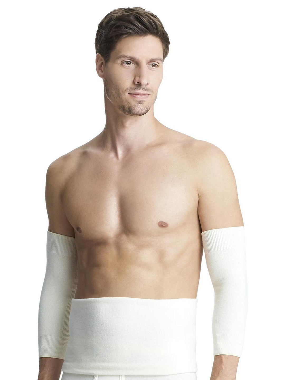 Susa Unisex - Erwachsene Unterhemd Angora Gelenkwärmer s8060940 L Weiss (Wollweiss S115), L Weiss (W