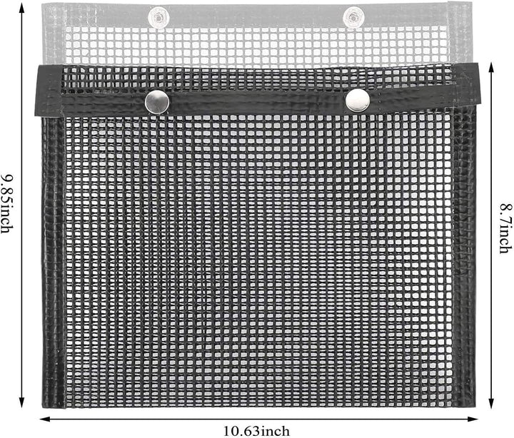 2pcs 8.6x10.6 Zoll Grill Mesh Bag, Antihaft-Backbeutel Grillen Backen Hochtemperaturbeständig, Wiede