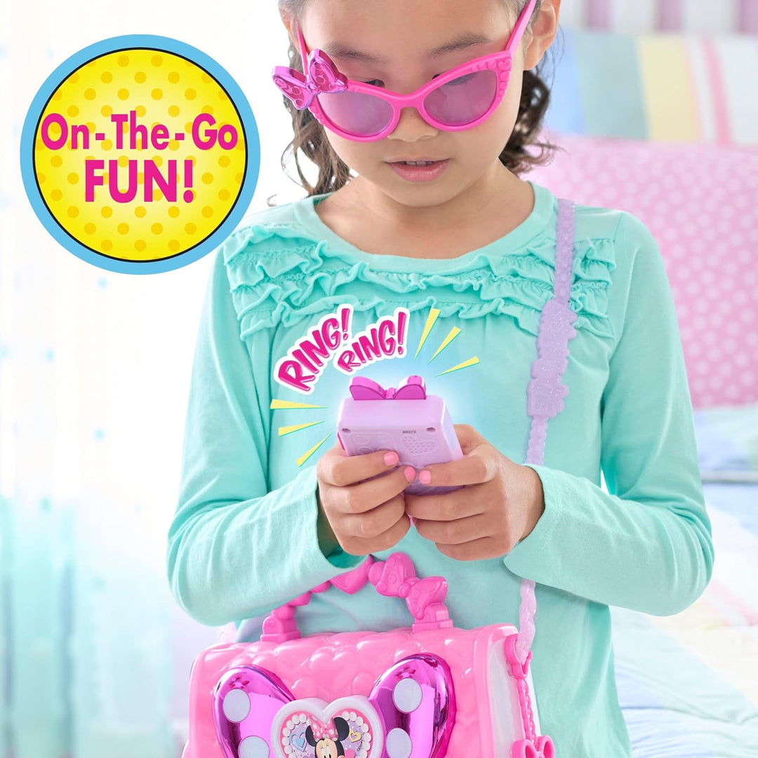Disney Junior Minnie Mouse Bowfabulous Taschen-Set, 7-teilig, Licht- und Soundeffekte, zum Verkleide