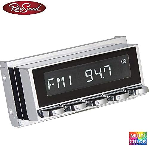 RETROSOUND Motor-6" DAB+ Komplett-Set Chrome RSD-Chrome-6 mit Zubehör Autoradio für Oldtimer und US-