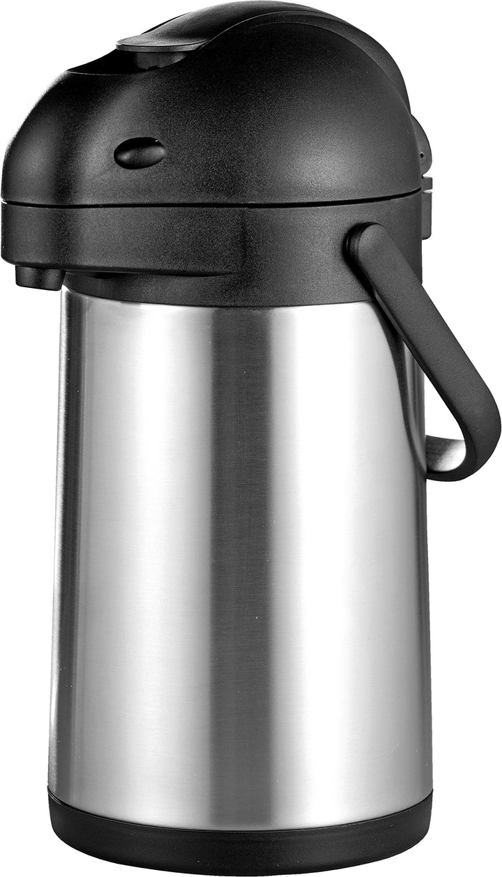 Esmeyer Isolierkanne, Edelstahl, schwarz/Silber, 17.5 x 17.5 x 34 cm