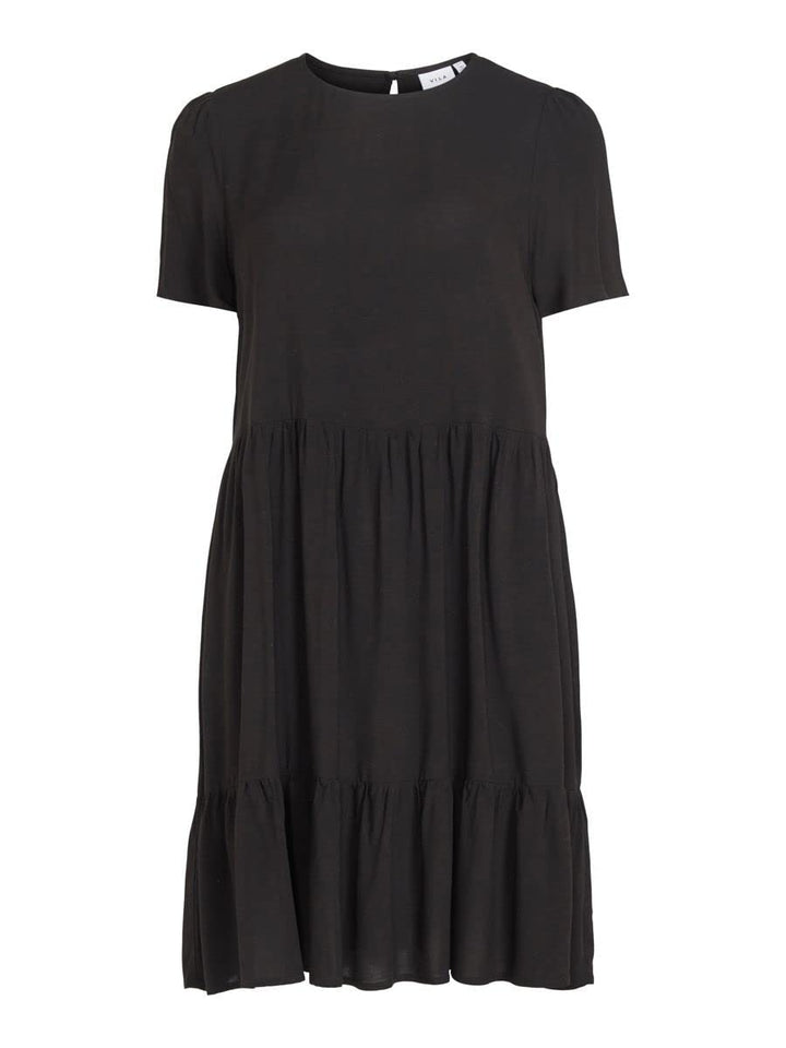 Vila Damen VIPAYA S/S Dress - NOOS 14067408, Schwarz