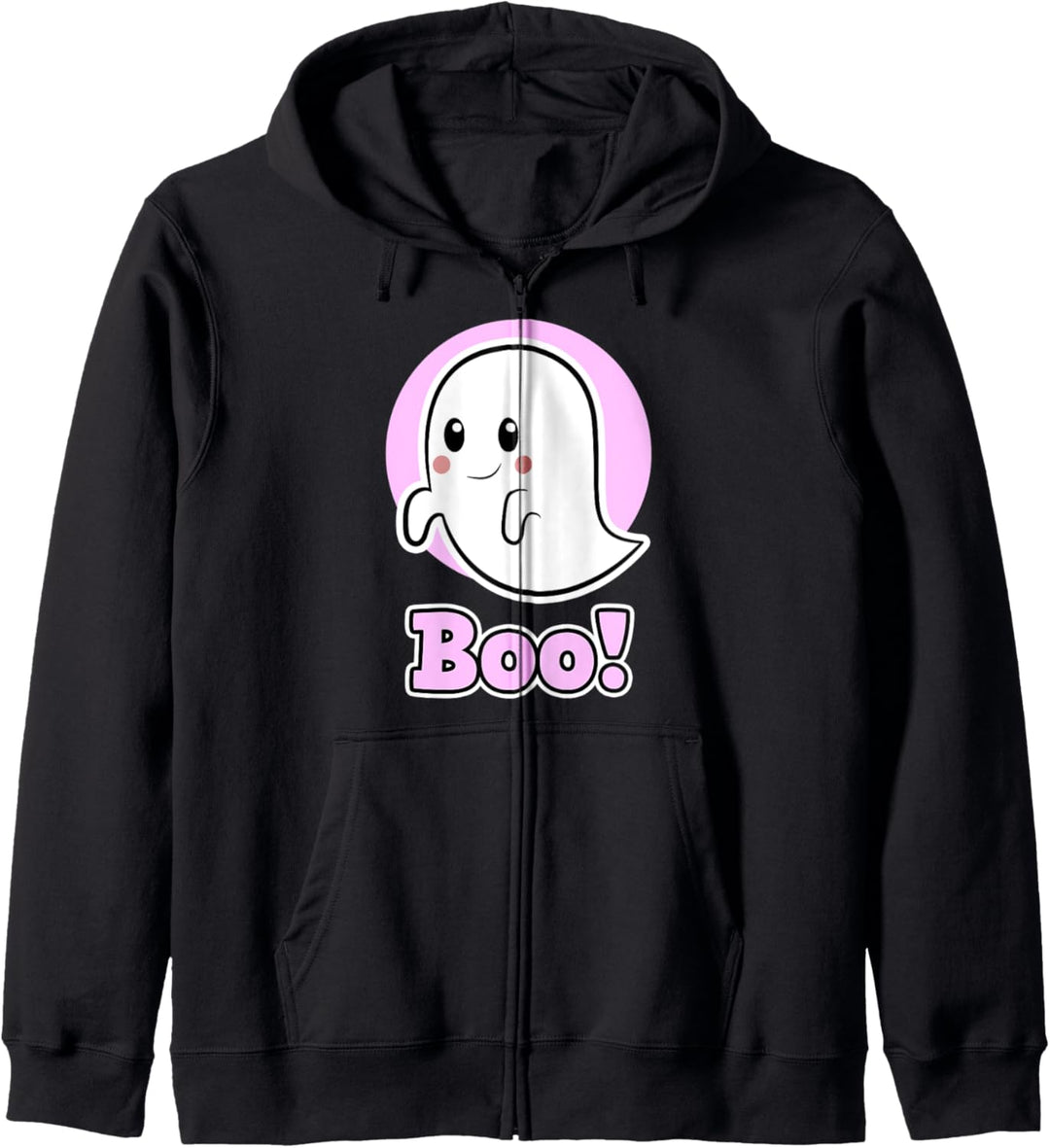 Boo! Halloween für Mädchen - Pink Ghost Halloween Kapuzenjacke