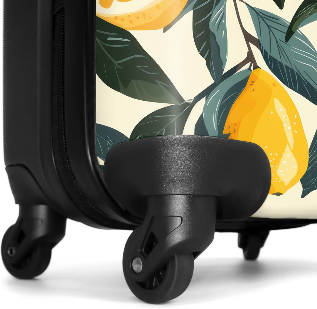 Handgepäck Koffer 55x40x20 Personalisiert - Reisekoffer mit Rollen, Leichtgewicht Hartschalenkoffer,
