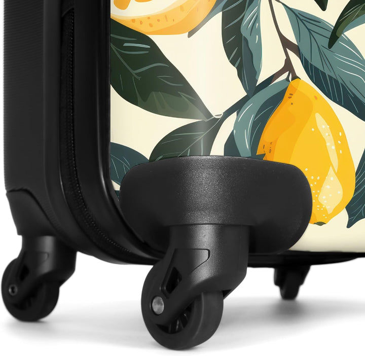 Handgepäck Koffer 55x40x20 Personalisiert - Reisekoffer mit Rollen, Leichtgewicht Hartschalenkoffer,