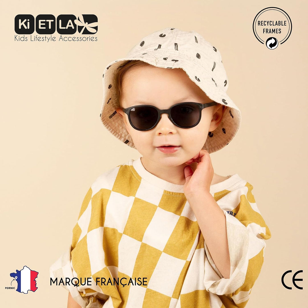 Ki ET LA Unisex Baby Babys, Modell Wazz (1-2 Jahre) Sonnenbrille, Senf Wayfarer, Einheitsgrösse