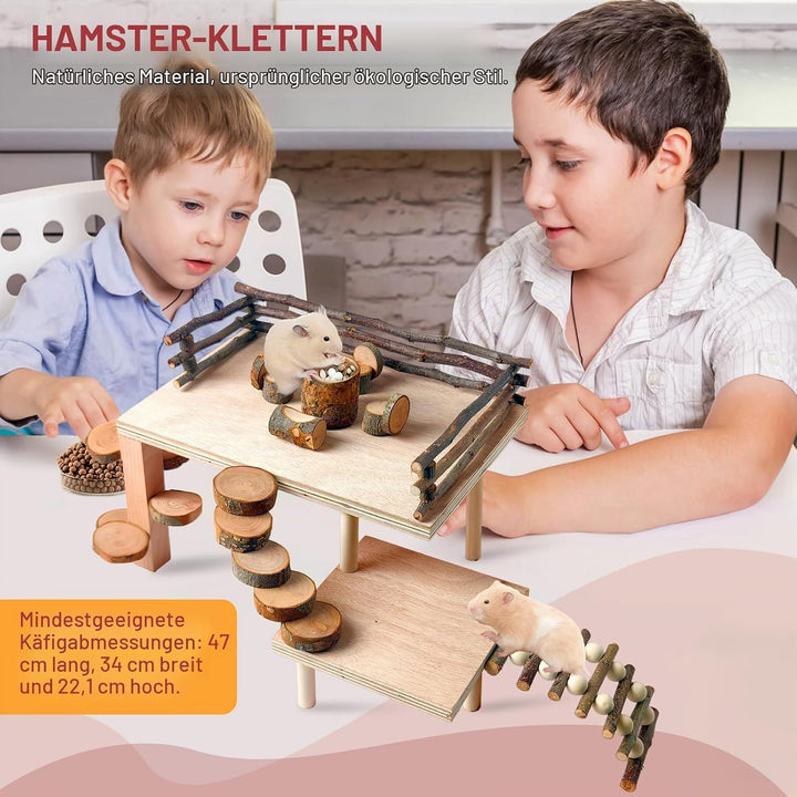 Hamster Spielzeug, Meerschweinchen Spielzeug, Kaninchen Zubehör, Kaninchen Spielzeug für Hamster Mee