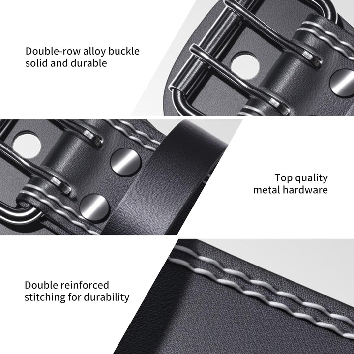 PROIRON Klassischer Gewichthebergürtel - Leder 65-90cm - für Männer und Frauen - Gürtel für Bodybuil