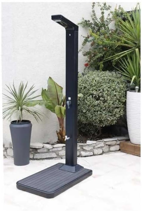 UBBINK Solarduschträger 20 Liter Wasserreserve Anthrazit