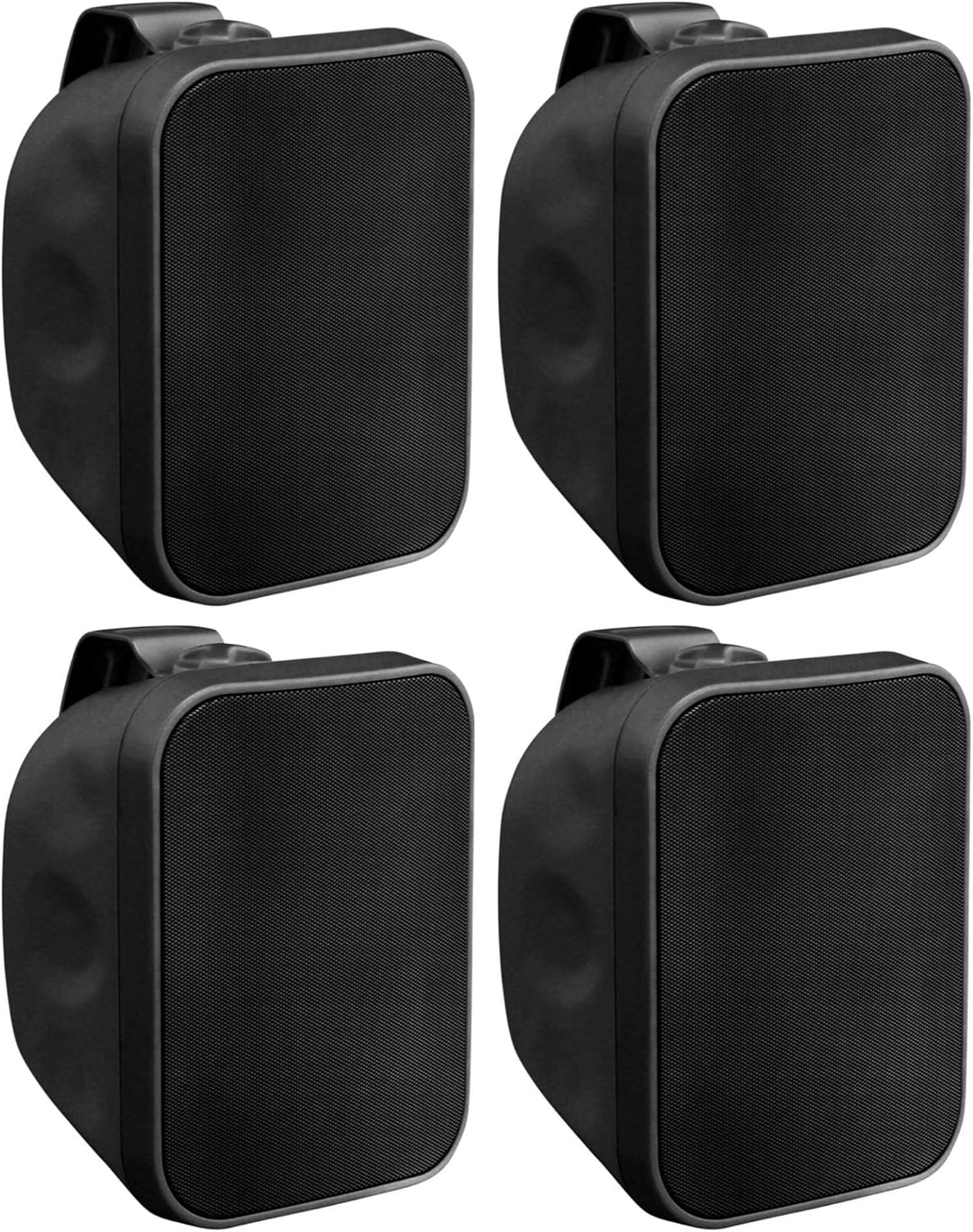 Pronomic 4X OLS-5 BK DJ PA Outdoor-Lautsprecher für Garten, Terrasse, Restaurant (4X 80 Watt, Schutz