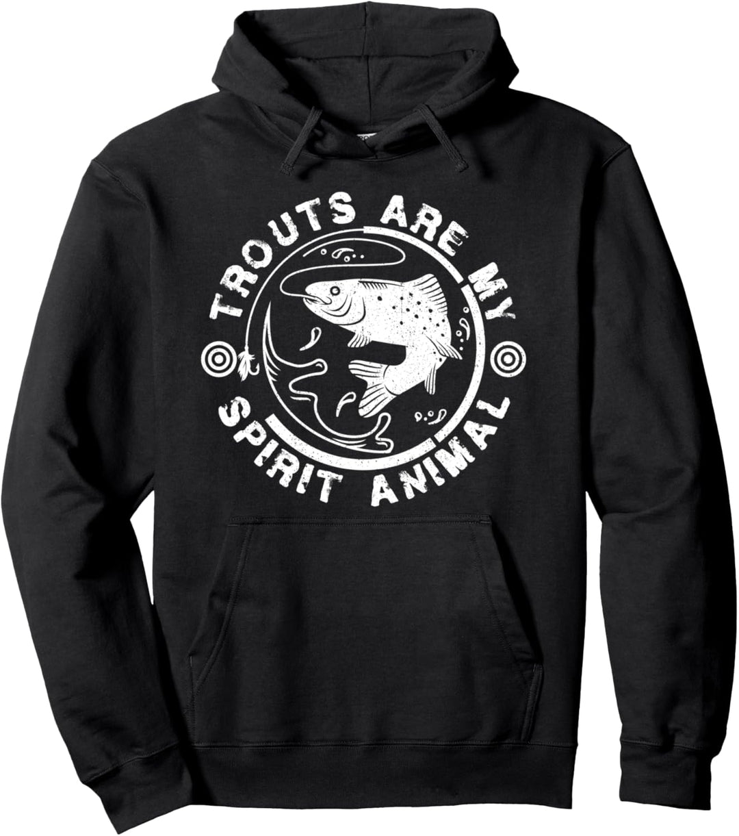 Angler Fischen Bachforelle - Fischer Angeln Spirit Forelle Pullover Hoodie