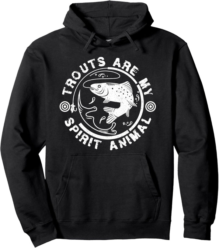 Angler Fischen Bachforelle - Fischer Angeln Spirit Forelle Pullover Hoodie