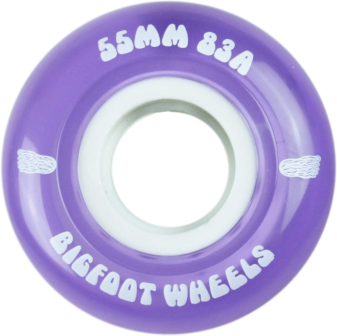 Bigfoot Skateboard-Räder, 53 mm, 83 A, weiche Cruiser-Filmer-Räder 55mm Violett, 55mm Violett