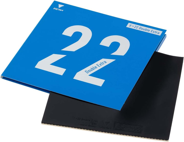 VICTAS Belag V > 22 Double Extra Schwarz 2,0 mm, Schwarz 2,0 mm