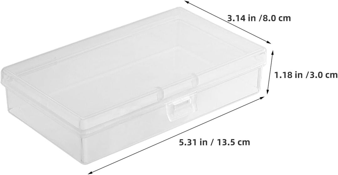 FOMIYES 12 Stück Pack Transparente Rechteckige Aufbewahrungsboxen aus Robustem PP Kunststoff mit Kla