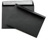 hochwertige Briefumschläge C6 114x162 mm (schwarz) 120 g/m² ohne Fenster haftklebend (Artikel 514A)(
