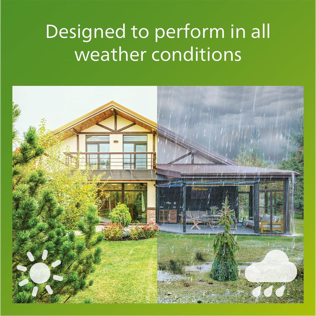 Philips myGarden LED Python Wandaussenleuchte, 6W, Edelstahl ohne Bewegungsmelder, ohne Bewegungsmel