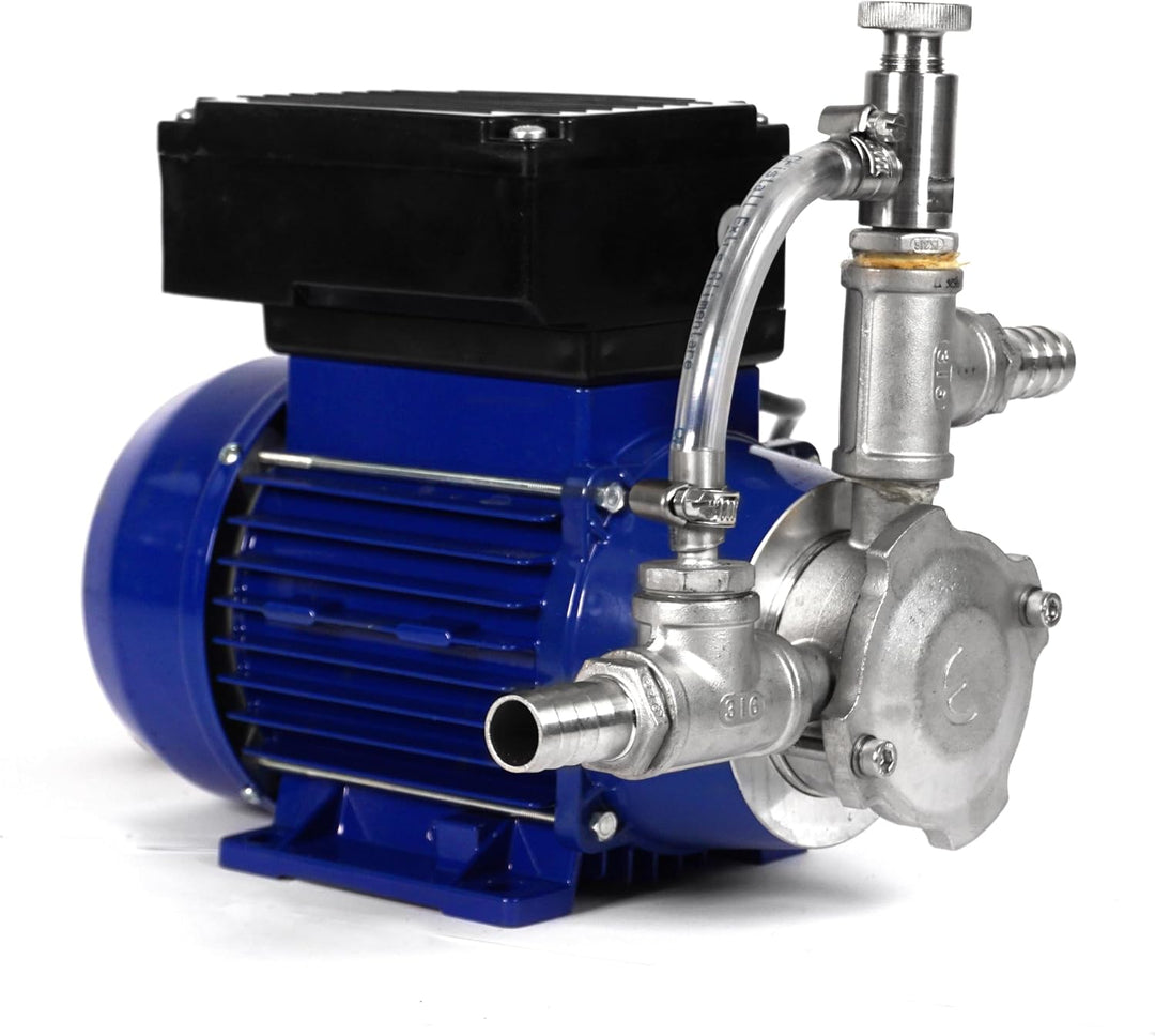 Elektrische Weinpumpe Saft Speiseöl Getränke Impellerpumpe Fischer 20 EPDM 230 V, lebensmittelecht,