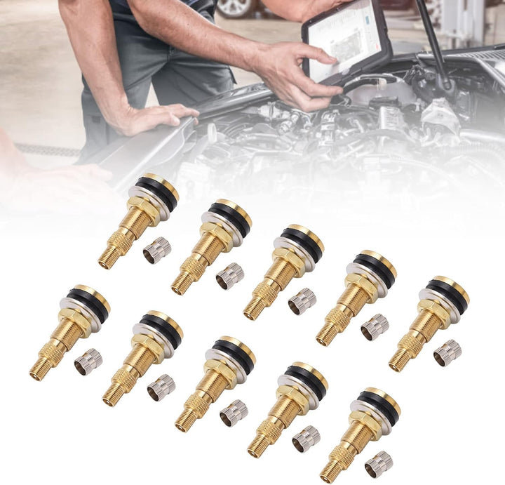 BOROCO 10pcs 1 7/8in TR618A Luft Flüssigkeit Wasser Tubeless Reifenventil Vorbauten für Traktor 0.62