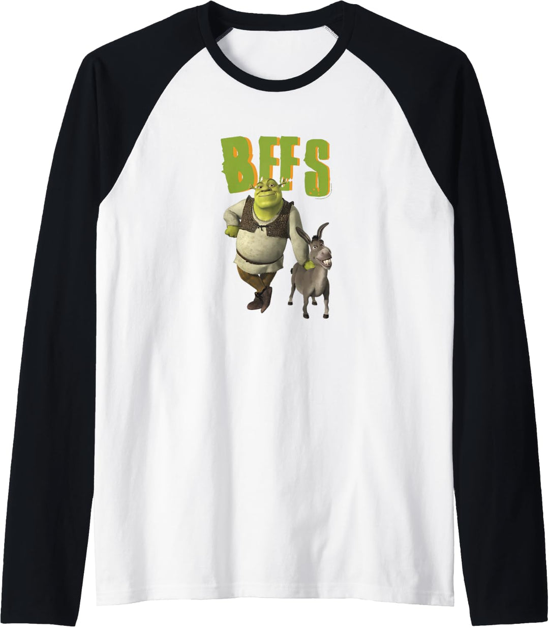 Shrek 2 And Donkey BFFS Raglan