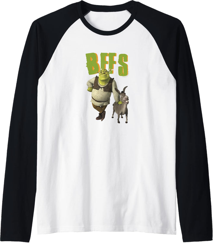 Shrek 2 And Donkey BFFS Raglan