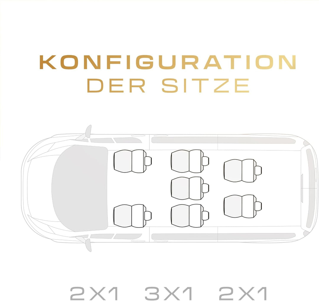 MOTOS Personalisierte sitzbezüge auto für Volkswagen Sharan II 2010-2022 Perfekt angepasste Autositz