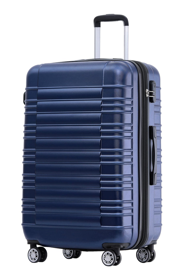 BEIBYE Reisekoffer 2088 Hartschalekoffer Gepäck Koffer Trolley Grösse L in 14 Farben (Dunkelblau) Du