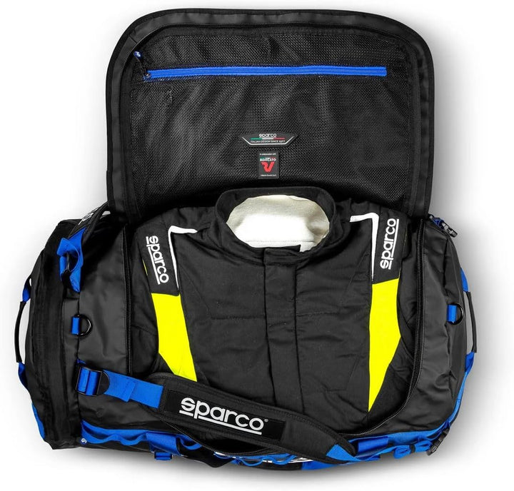 SPARCO Dakar-Reisetasche, Grösse L, Schwarz/Blau