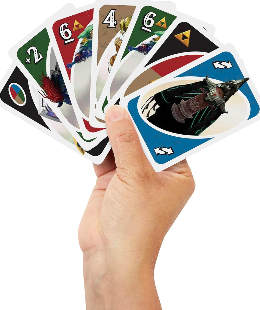 Mattel Games UNO The Legend of Zelda, Kartenspiel für den Familienabend mit Grafiken aus The Legend