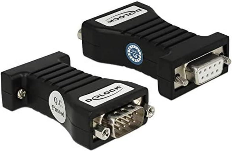 DELOCK Compatible Isolator 1 x Serial RS-232 DB9 Female to 1 x Serial RS-232 DB9 Male 3 kV - Überspa