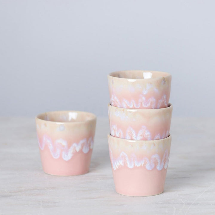 Grestel - Produtos Ceramicos, S.A. Costa Nova »Grespresso« Espresso-Obere, pink, ø: 67 mm, 6 Stück