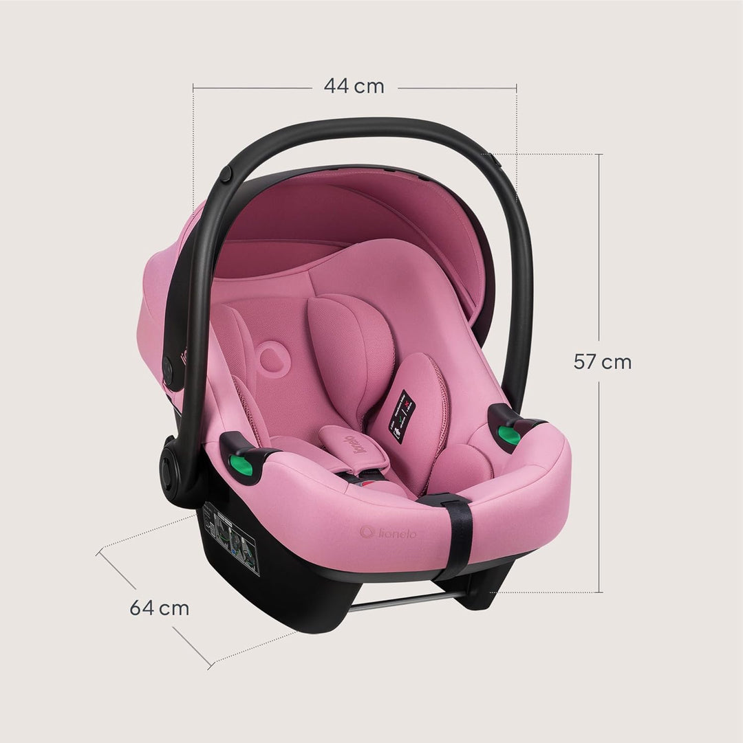 Lionelo ASTRID i-Size Baby Autositz 40-87 cm, Babyschale Gruppe 0+, Rückwärtsgerichtete Montage, 3-P