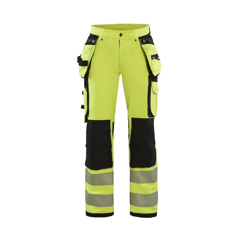 Blaklader 719716423389 Damen 4-Wege Stretch Hi-Vis Hose D19 High Vis Gelb/Schwarz, D19 High Vis Gelb