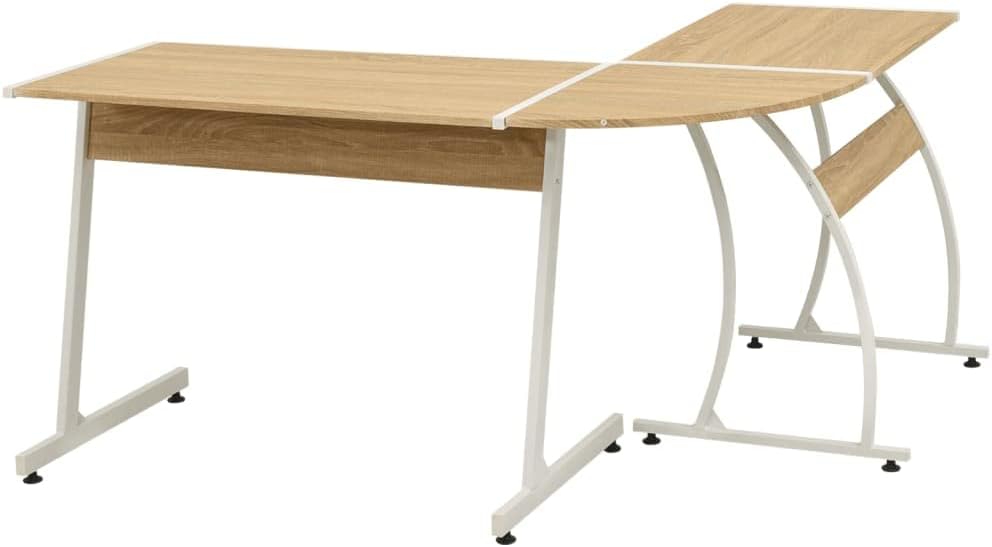 vidaXL Computertisch Schreibtisch Ecktisch Bürotisch Winkelschreibtisch Eiche Braun, Braun