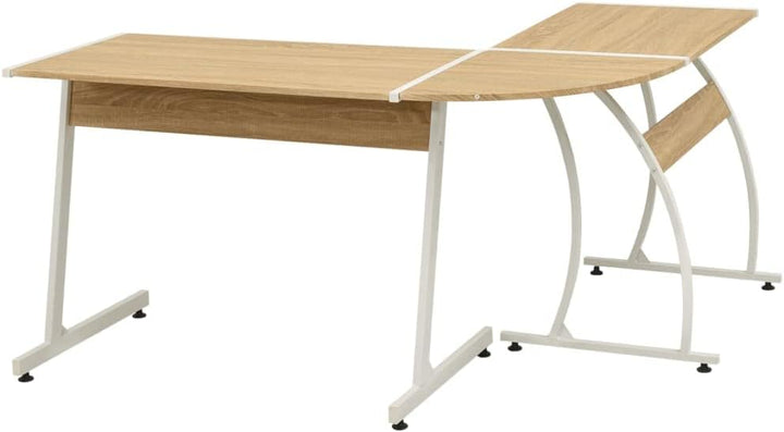 vidaXL Computertisch Schreibtisch Ecktisch Bürotisch Winkelschreibtisch Eiche Braun, Braun