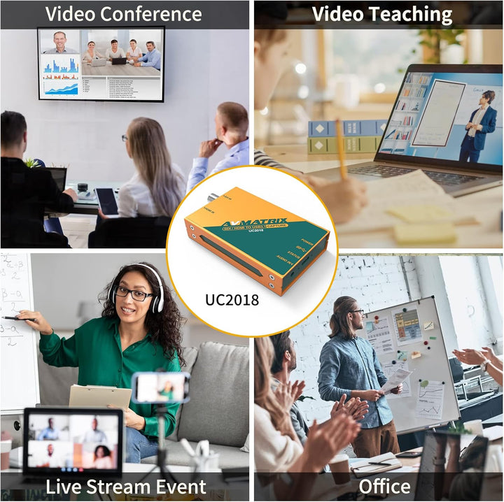 AVMatrix Videoaufnahmen für Live-Stream UC2018 SDI/HDMI-Signal über USB 3.1Gen1 für Grafik-Videoaufl