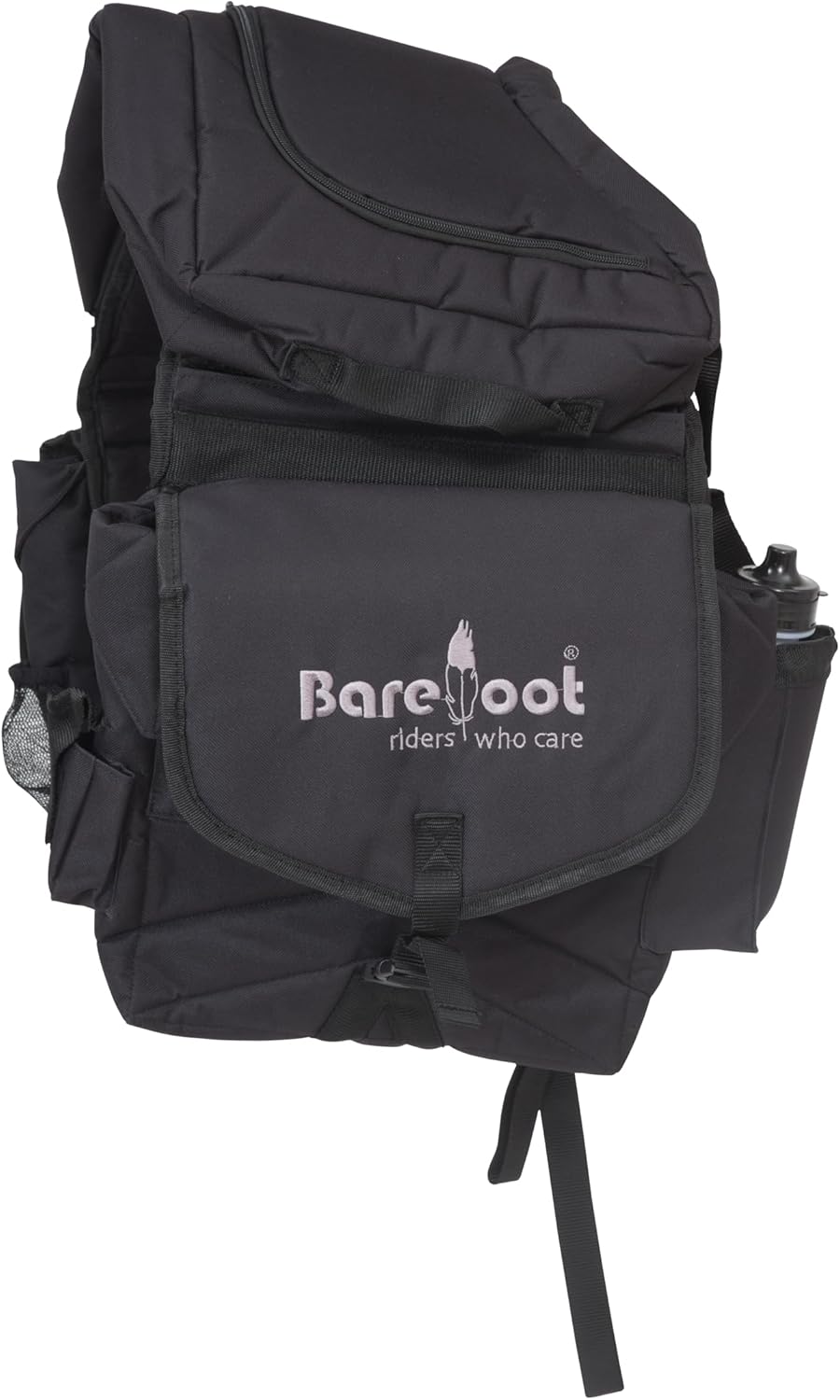 Barefoot Satteltasche schwarz – Gepolsterte, Wasserabweisende Packtaschen mit abnehmbarem Mittelteil