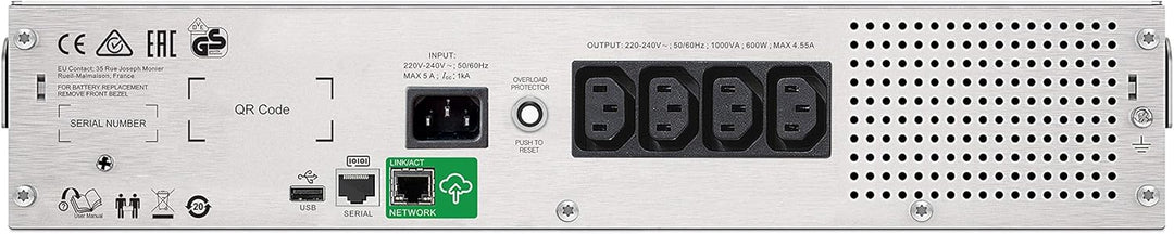 APC Smart-UPS SMC SmartConnect - SMC1000I-2UC - Unterbrechungsfreie Stromversorgung 1.000VA (Rackein