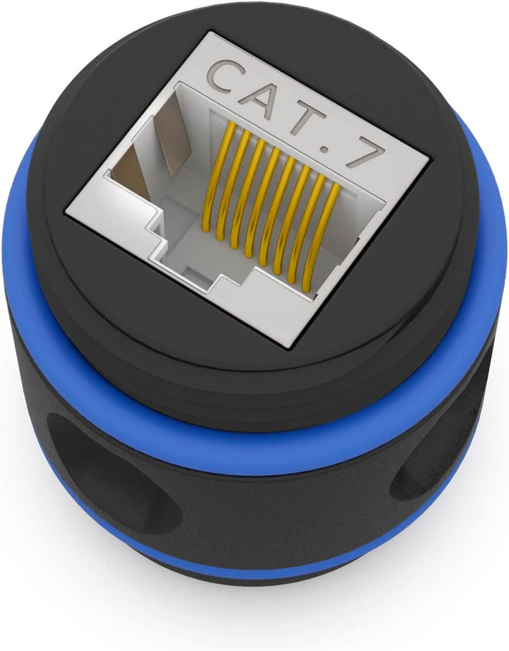 hb-digital 2X RJ45 Patchkabelverbinder CAT. 7 Outdoor IP68 Wasserdicht Ethernet Kupplung Netzwerkkab