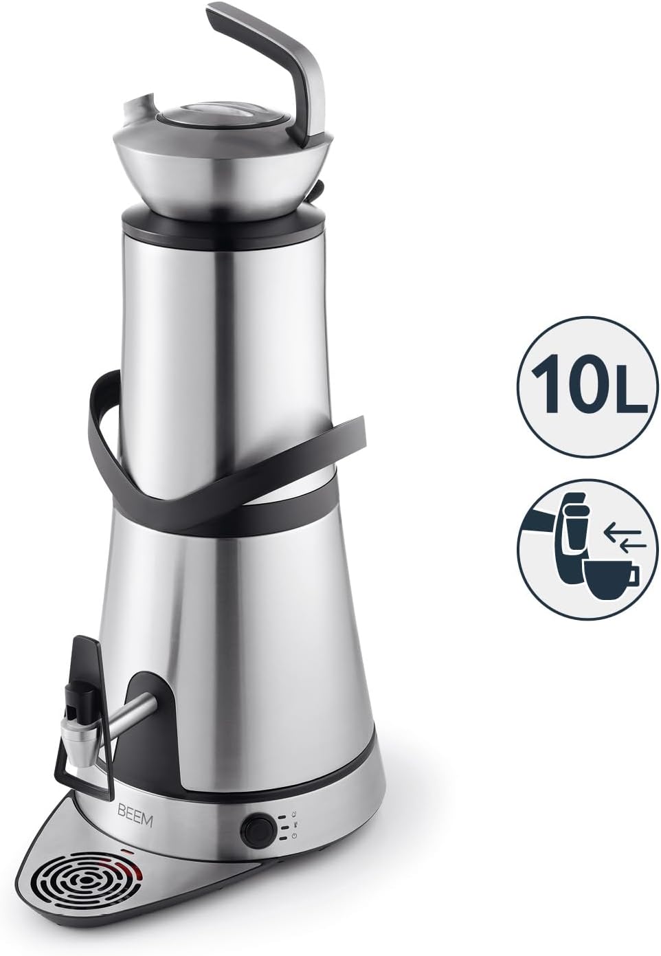 BEEM AMIRA Samowar | 10L Wasserbehälter, Induktionstechnologie, automatischer Leerlaufschutz & stilv